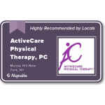 ActiveCare Physical Therapy NYC recognized as a highly recommended local business by Alignable.