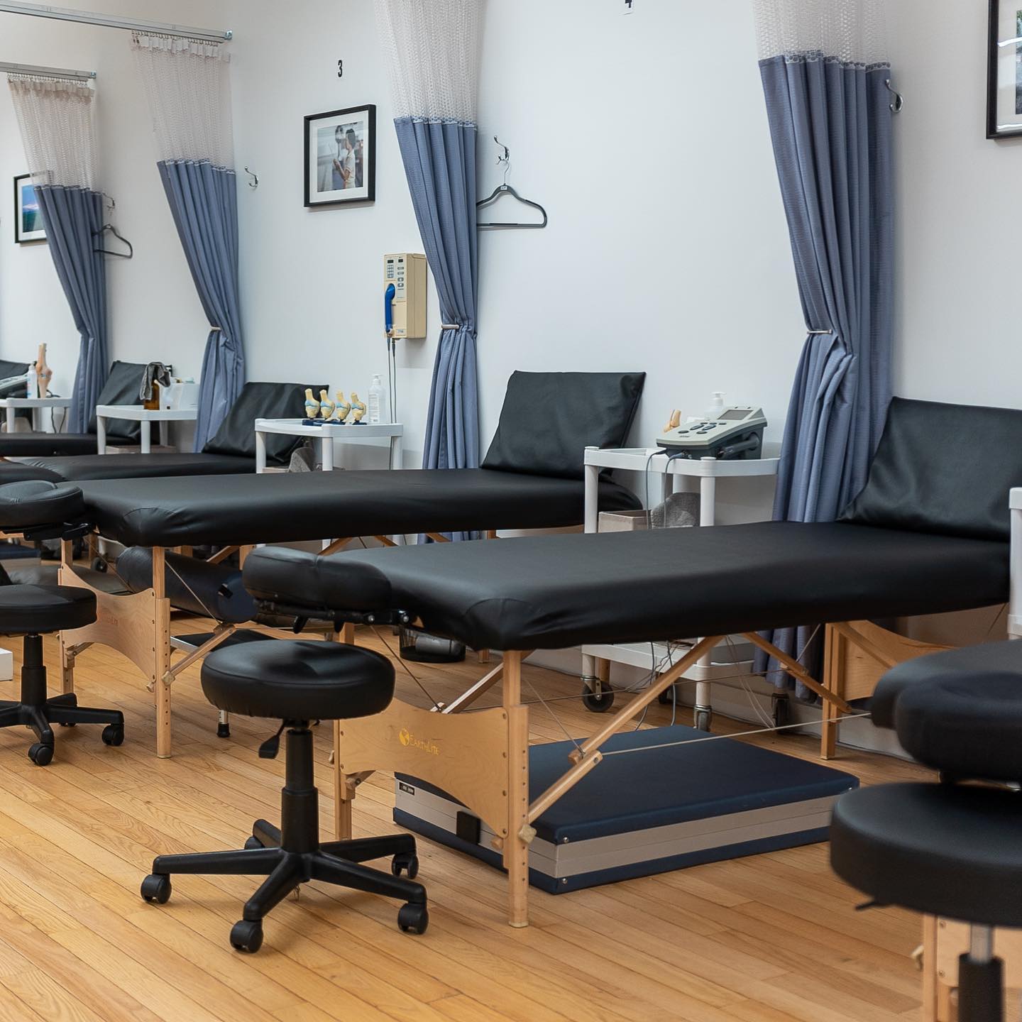 Private treatment rooms at ActiveCare Physical Therapy in Midtown Manhattan, New York City, designed for one-on-one physical therapy, manual therapy, orthopedic rehabilitation, sports injury recovery, and personalized patient care.