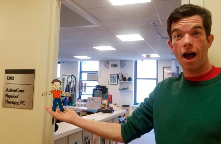 John Mulaney at ActiveCare Physical Therapy in Midtown Manhattan, New York City, highlighting personalized physical therapy, manual therapy, orthopedic rehabilitation, sports injury recovery, and exceptional patient care.